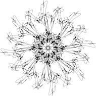 snow white petal snowflake