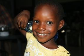 happy cute African Child Girl, portrait