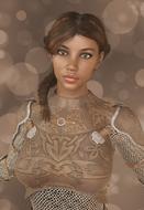 woman young young woman face