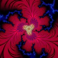 fractal design pattern fantasy flowers drawing