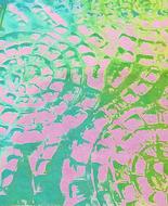 green turquoise background drawing