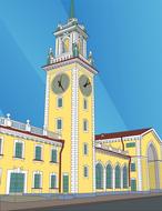 wonderful station clock building