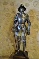 Armor of Medieval knight in museum