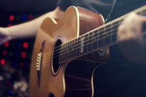 Guitar and Guitarist hand