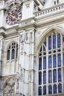 beautiful Architecture of London with columns and clock