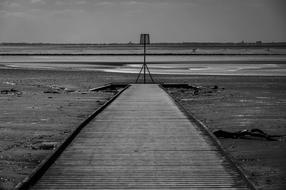 Black And White Estuary River