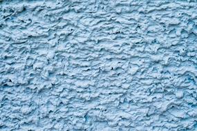 Blue plastered wall