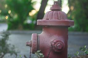 street red Fire Hydrant