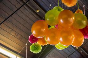 balloons on the ceiling