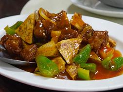 pork in vegetable sauce