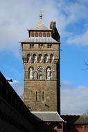 clock Tower of Cardiff Castle, uk, wales