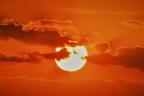 Sunset Sun Clouds