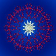 mandala abstract fractal patriotic drawing