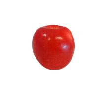red apple on white background