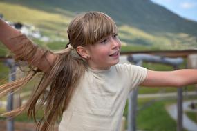 portrait of absolutely beautiful Girl outdoor