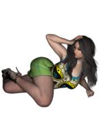 clipart of the woman 3d model