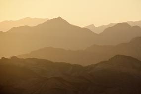 Mountainous Layer smog drawing