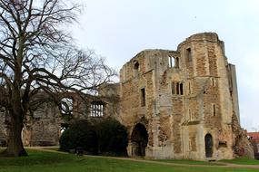 ruins in castle gardens