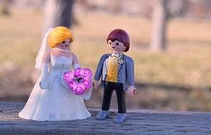 toys wedding couple