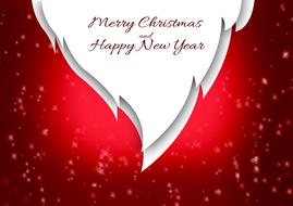 xmas merry red drawing