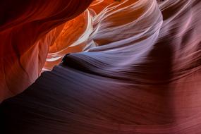 rock texture in Antelope Canyon