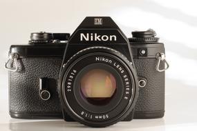 macro photo of analog Camera Nikon
