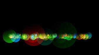 abstract balls color round drawing