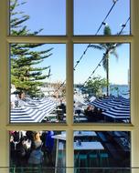 window view of the restaurant