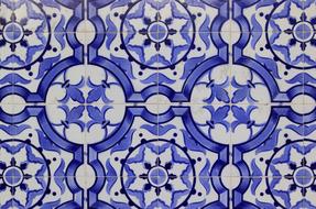 Ceramic Tiles blue drawing