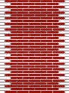 drawn structure of the brick wall