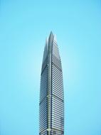 modern skyscraper on the blue sky