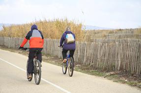 bikers on the promenade