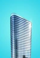 Building High-Rise on a blue background