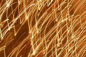Light traces, sparkles, background