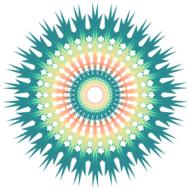 mandala design geometric pattern green drawing
