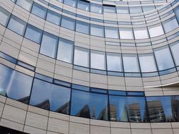 mirroring front building