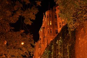 night photo of urban architecture in Klodzko, Poland