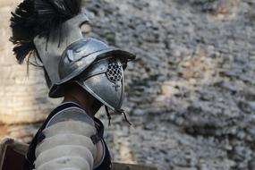 warrior in medieval armor