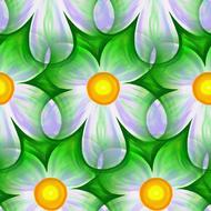 flowers green tiling tileable drawing