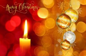 merry christmas greeting balls gold drawing