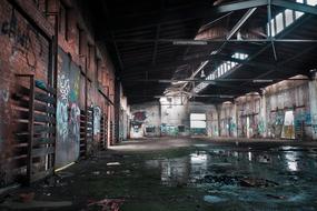 old factory in decay