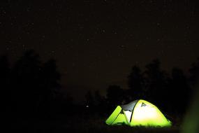 Tent and Starry Sky