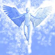 image of angel robot