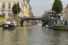 Ghent Boat at Waterway