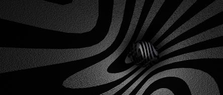 black-gray waves on wallpaper