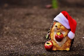 Hedgehog Figure Christmas