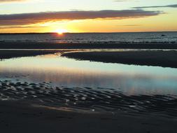 Ocean Beach in Sunset time