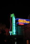 Disneyland Racers neon signs