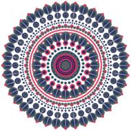 mandala design geometric pink drawing