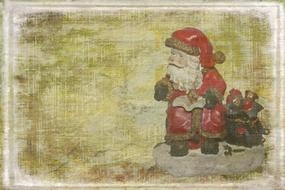 vintage hny card background drawing